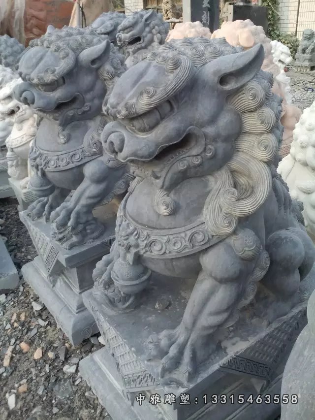 门口西洋狮子石雕天津石雕狮子雕塑价格行情
