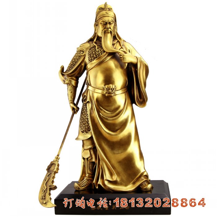 武圣关公铜雕古代人物雕塑