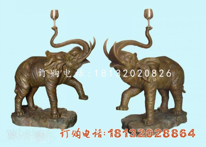 大象铜雕一米五大象铜雕