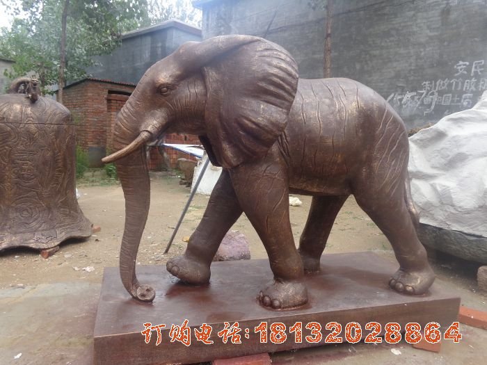 大象铜雕动物铜雕