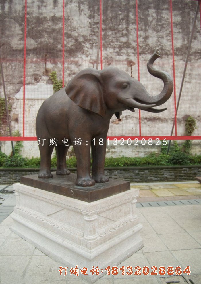 铜雕大象门口大象铜雕