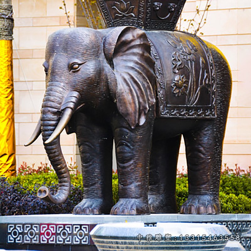 大象铜雕