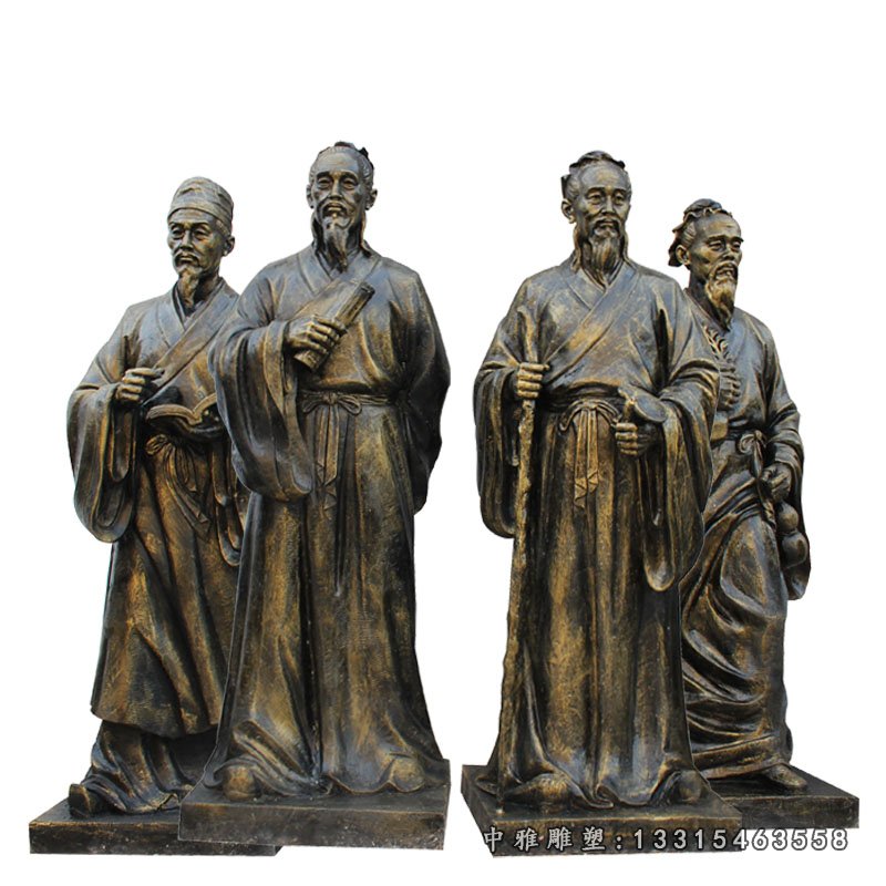 古代四大名医铜雕