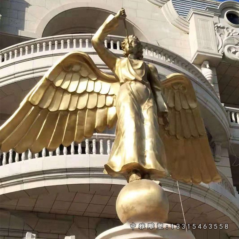 西方天使铜雕