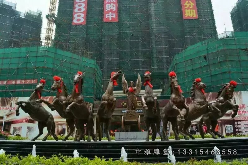 八匹马铜雕阿波罗铜雕踏浪而来铜雕