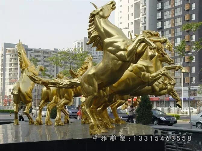 八匹马铜雕阿波罗铜雕