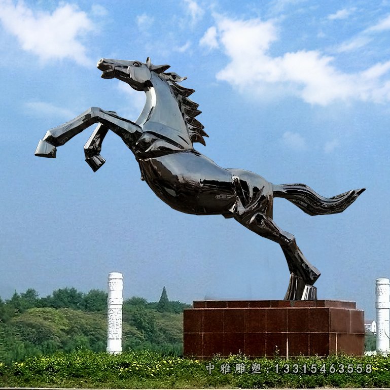 不锈钢飞马雕塑-四川不锈钢马雕塑图像