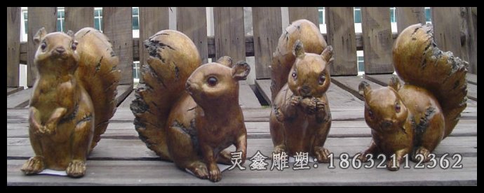 铜雕松鼠雕塑铜雕动物雕塑