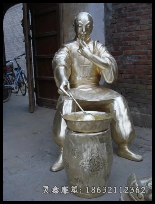 清朝人物铜雕人物铜雕