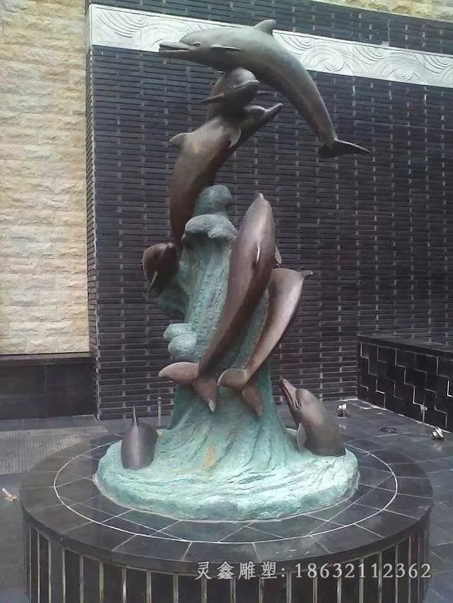 海豚铜雕广场海豚铜雕游乐园海豚铜雕