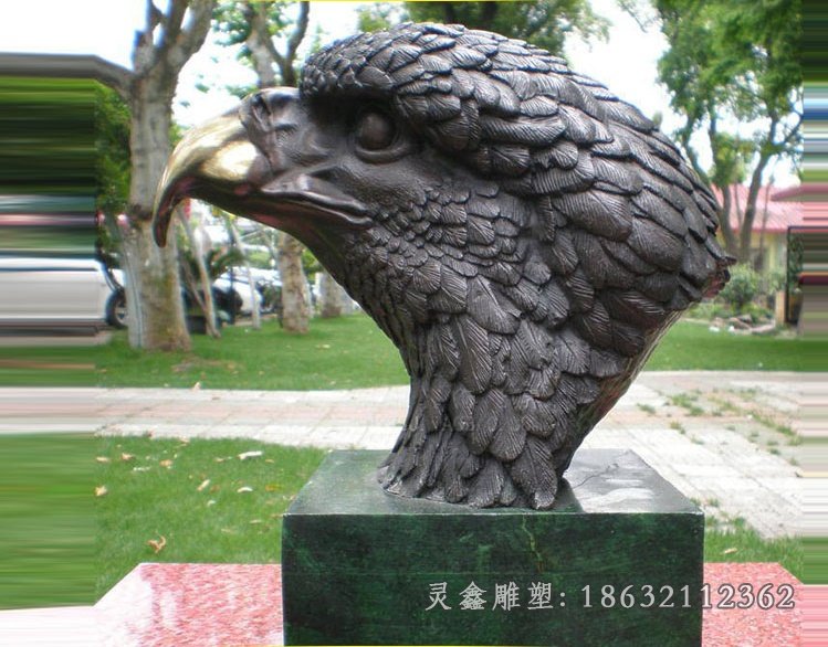 鹰头铜雕公园景观铜雕