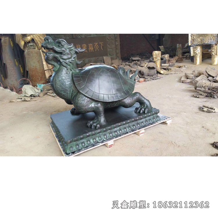 招财龙龟铜雕塑