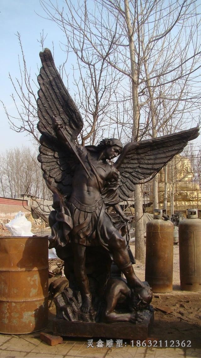 天使战士铜雕人物铜雕