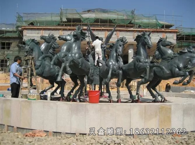 八匹马铜雕阿波罗铜雕踏浪而来铜雕