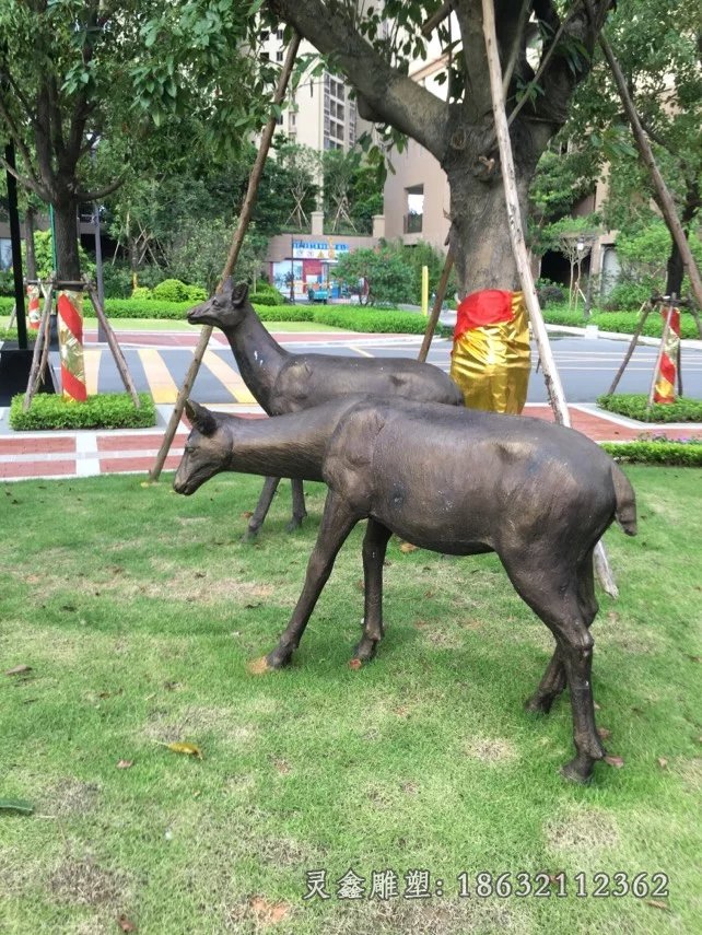 小馬銅雕公園動物銅雕