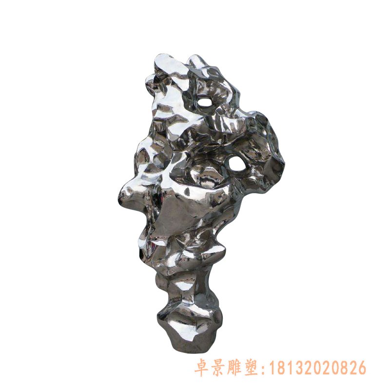 不锈钢太湖石雕塑3