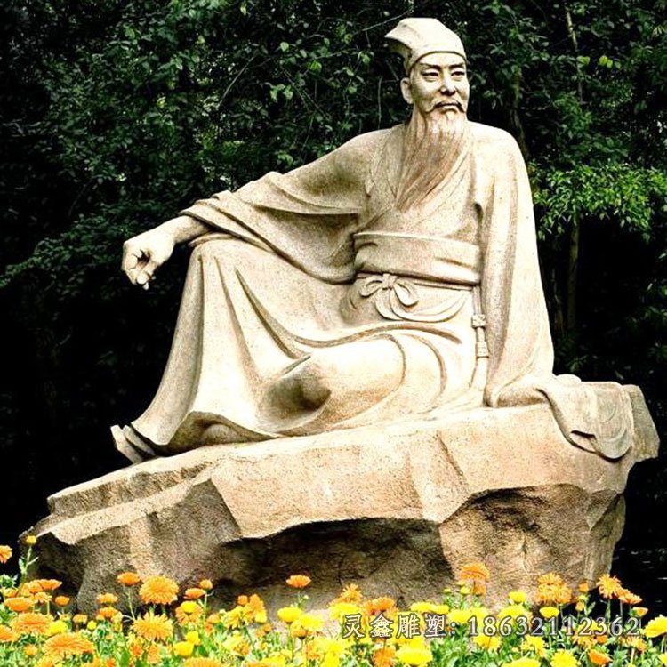 宜昌古代人物秦兵马俑石雕-赣州大理石雕塑古代人物安装