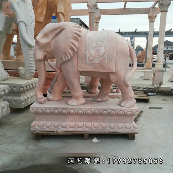 汉白玉门口石雕大象武汉汉白玉大象雕塑最新价格