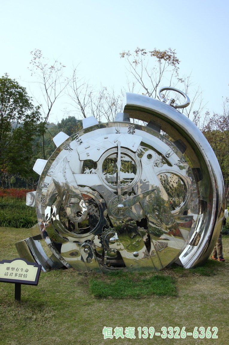 不锈钢齿轮雕塑公园景观雕塑