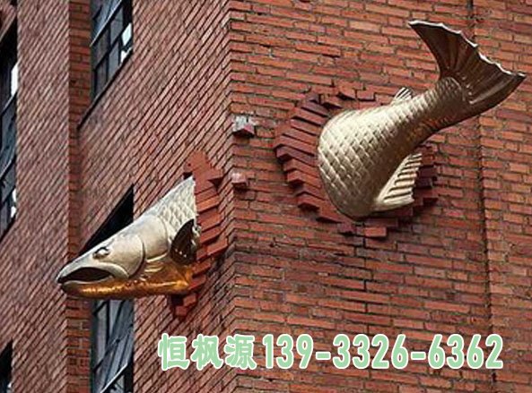 不锈钢鱼雕塑不锈钢新式雕塑