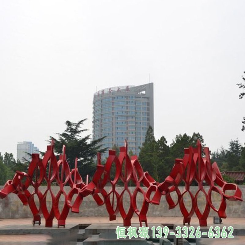 不锈钢折纸鱼群公园景观雕塑