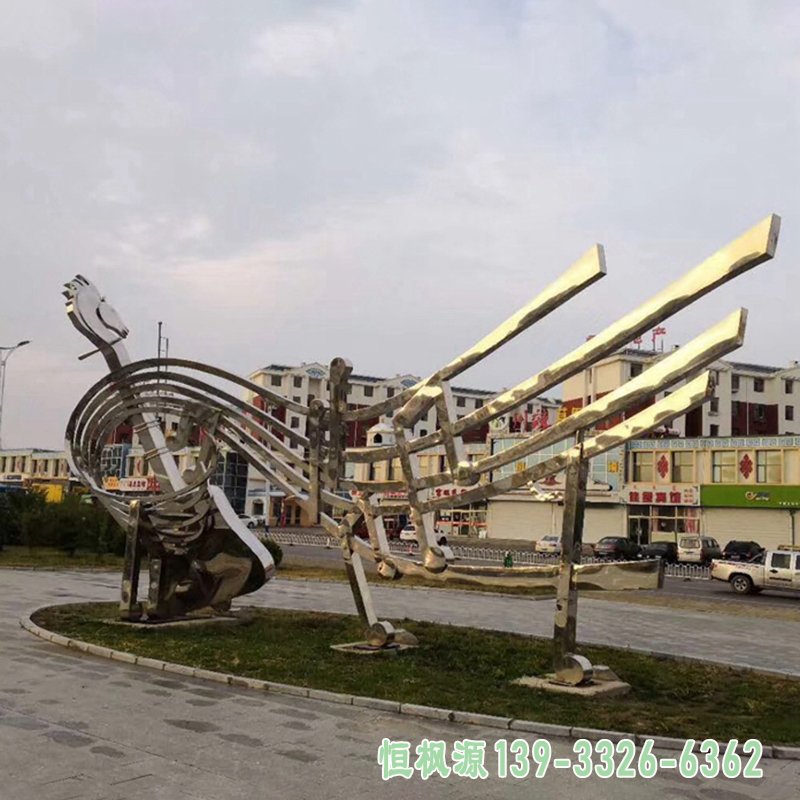 不锈钢抽象雕塑小区景观雕塑
