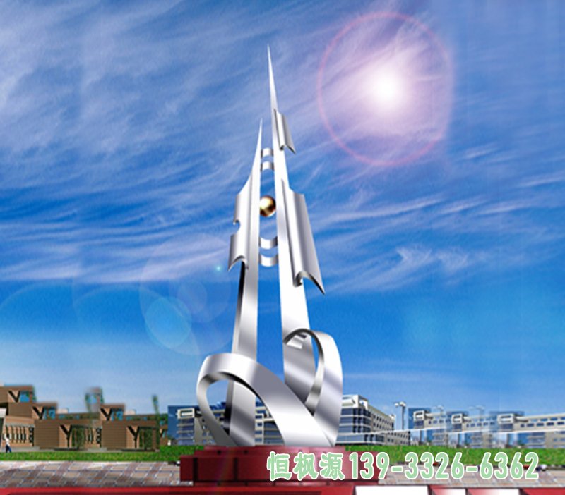 不锈钢展望雕塑城市不锈钢雕塑