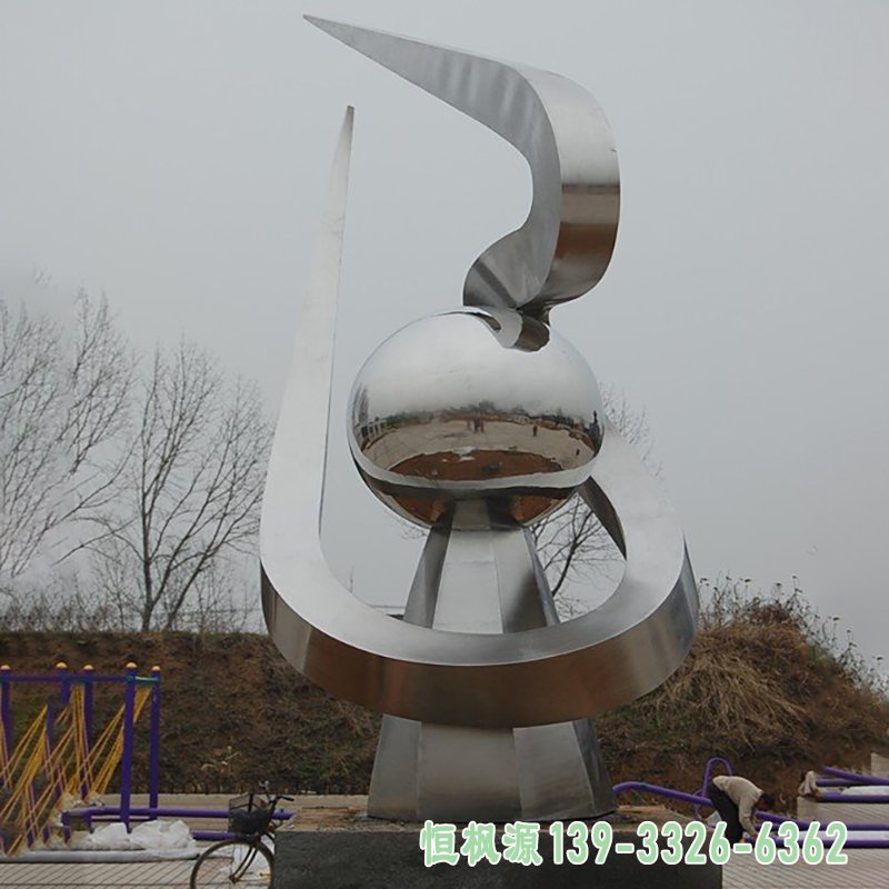 不锈钢抽象雕塑公园抽象不锈钢雕塑